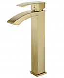 Cмеситель для раковины высокий Grocenberg GB3007MG Матовое золото