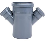 Крестовина канализационная 110/110/50/50x45 градусов одноплоскостная