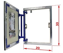 Сантехнические люки серии AL-KR (алюм.)