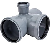 Крестовина канализационная 110/110/110/50x87 градусов правая двухплоскостная