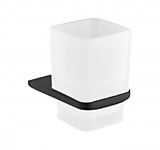 Настенный стакан одинарный Grocenberg AC0053BL (Черный матовый)