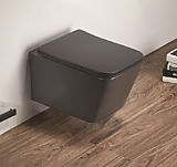 УНИТАЗ ПОДВЕСНОЙ БЕЗОБОДКОВЫЙ RIMLESS 5170MDH *Темно серый матовый