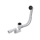 Alcaplast Сифон для ванны автомат комплект, черный-мат длина 80 см, A55BLACK-80