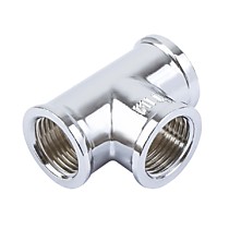 Тройники хромированные латунные ТИМ