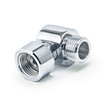 Соединение декоративное угловое с накидной гайкой 3/4F x 1/2M (пара)