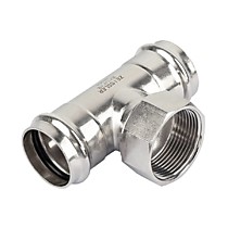 Тройники с резьбой пресс для нерж. трубы