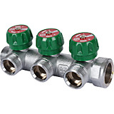 Коллектор регулирующий HILLMAN 3/4, 3 отвода 3/4 под стандарт «евроконус»