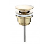 Донный клапан для раковины универс. A-9091 brushed gold 