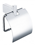 Настенный бумагодержатель с крышкой Grocenberg AC0029CR (Хром)