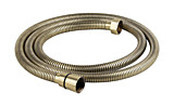 0087 Душевой шланг KAISER усиленный, 175 см, в оплётке из нержавеющей стали бронза