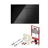 Комплект TECEbase 2.0 для установки подвесного унитаза с панелью смыва черная матовая TECEnow 940041