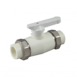 Кран с двойным разъемным соединением  40 ППР