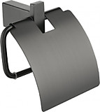 Настенный бумагодержатель с крышкой Grocenberg AC0029BG (Графит)