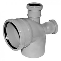 Отводы с доп выходом для внутренней канализации Политэк