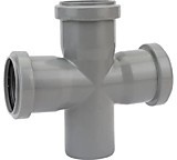 Крестовина канализационная  50/50/50/50x87 градусов одноплоскостная