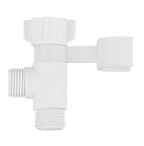 Переход для гигиенического душа KAISER с кронштейном белый матовый