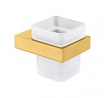 Настенный стеклянный стакан (матовое золото ) 9505 matt gold Kern