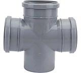 Крестовина канализационная 110/110/110/110x87 градусов одноплоскостная