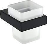 Настенный стакан одинарный Grocenberg AC0021BL (Черный матовый)