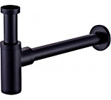 Сифон круглый А-9010 black KERN Черный