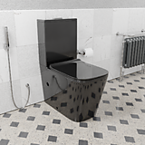 Напольный унитаз Ceramalux 2170 -18 *Чёрный глянцевый 