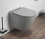 УНИТАЗ ПОДВЕСНОЙ БЕЗОБОДКОВЫЙ RIMLESS 2197MH *Светло серый матовый