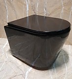 УНИТАЗ ПОДВЕСНОЙ БЕЗОБОДКОВЫЙ RIMLESS NS-5178-18 *Чёрный глянцевый