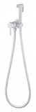 Смеситель встраиваемый с гигиеническим душем Grocenberg GB001W Белый
