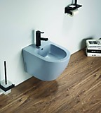 Биде подвесное Ceramalux В2342BDMHL голубой матовый