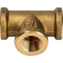 Тройники латунные без покрытия STOUT