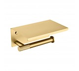 Бумагодержатель с полкой (матовое золото ) 9528 matt gold