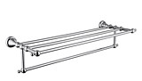 KH-2209 Полка для полотенец с держателем KAISER