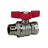 Кран шаровой Giacomini полнопроходной ВР-НР   3/4" бабочка