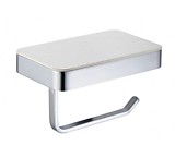 Бумагодержатель с полкой со стеклом (хром ) 9517 Chrome